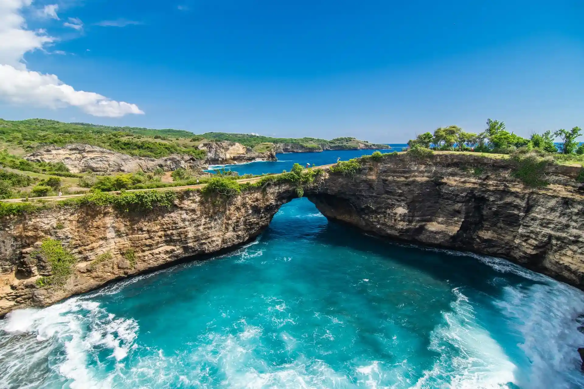 Coastal cliffs of Nusa Penida